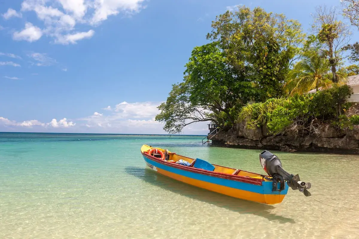 Paradise beach of Jamaica